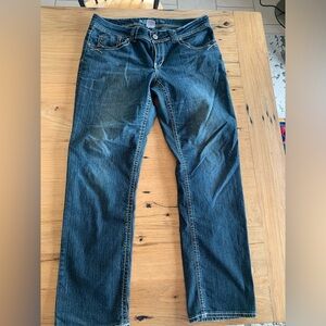 Blue Cast Denim Jeans Blue Straight Leg Mid Rise‎ Women’s 14 Preloved